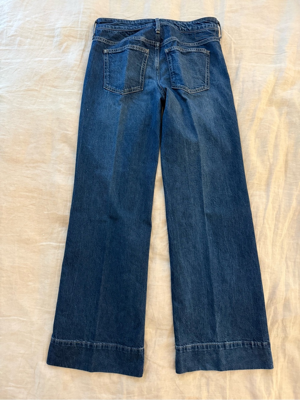 J. Crew Dark Blue High-Rise Wide-Leg Jeans - Picture 3 of 5